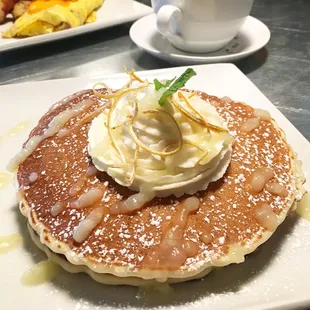 Lemon ricotta pancakes! So good!