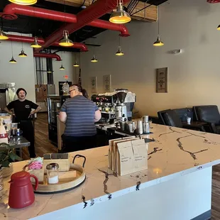 A little view of the sitting area and a bit of the coffee café