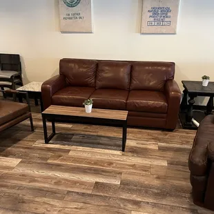 Showing some of the furniture in the coffee café area