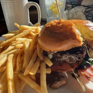Sherry Mushroom Bacon Burger