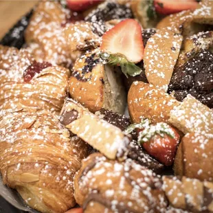 a variety of pastries