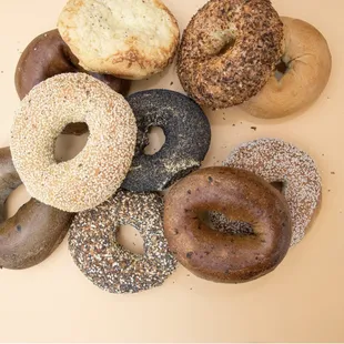 food, bagels, bagel