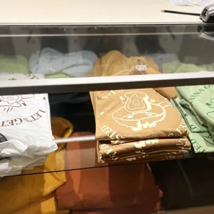 Shirts from the store near the entrance