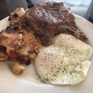 Pork Chops and Eggs