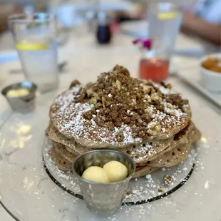 Coffee cake pancake