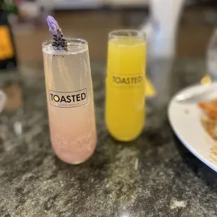 Lavender and regular mimosas!