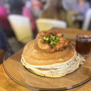 Chicken and pancakes