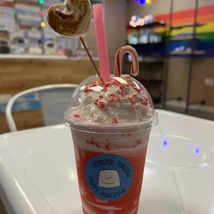 Candy cane shake