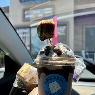 Goofy Goober Milkshake and Marshmallow Pops