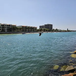 Across the street.  Madeira beach