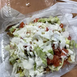 Beef walking taco