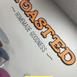 a close up of a sign for a restaurant