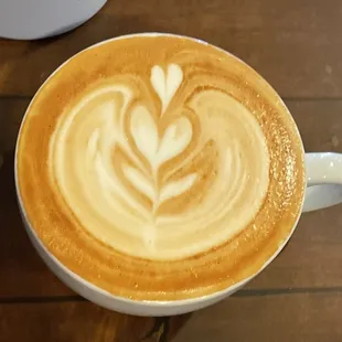 Hot, sugar free vanilla latte