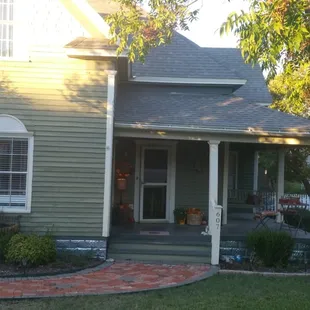 the front of the house