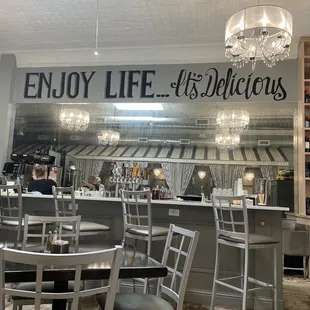 Bar seating super cute