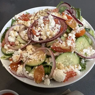 Greek Salad - super fresh!  Good portion.