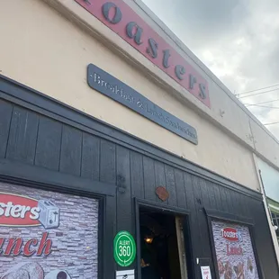 the front of the restaurant