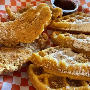 Chicken and waffles
