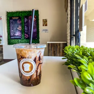 Happiness in a cup of Iced Mocha