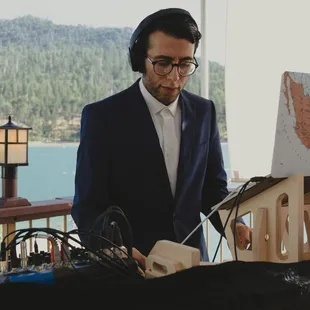 Shaun DJing at The Pines Resort in Bass Lake, CA