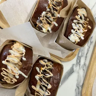 a variety of baked goods