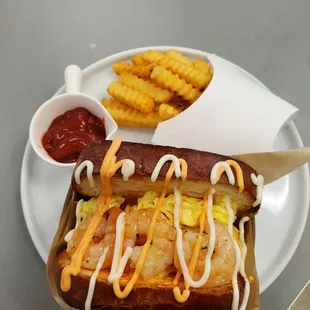 Shrimp drop grilles toasty