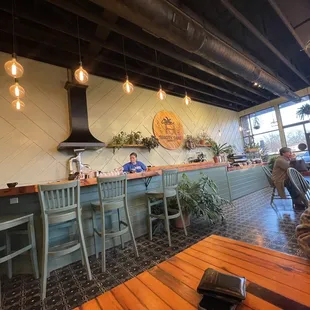 the interior of a restaurant