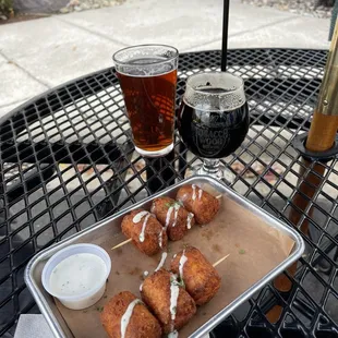 Cheddar Barrels and Beer