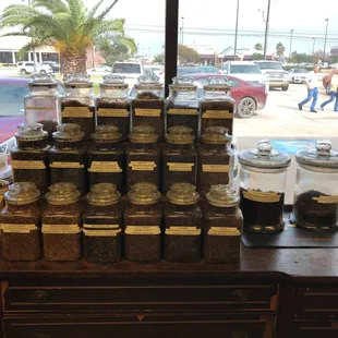 Large selection of pipe tobaccos