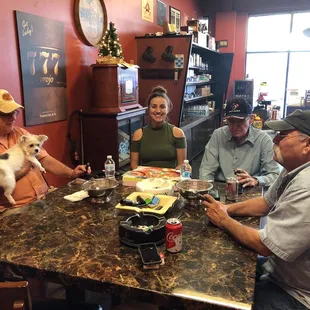 You can buy a cigar or bring one in and enjoy it with other customers or friends