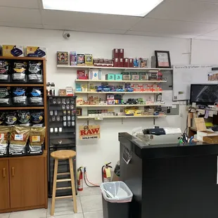 the inside of a store