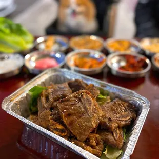 Galbi (+$7 surcharge), part of Special A meal for two for $51.99