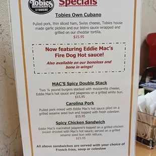 September 2023 Specials