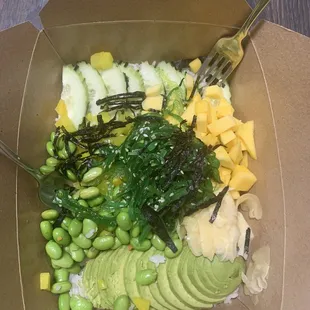 a variety of vegetables in a box