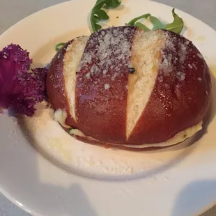 Stuffed pretzel melt