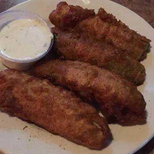 Deep fried dills