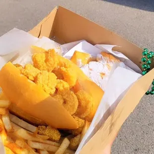 Taste of NOLA poboy,  Cajun fries, and beignets!