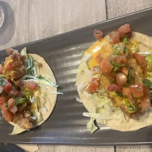 Fried chicken taco