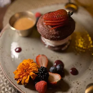 Churro ice cream sandwich.