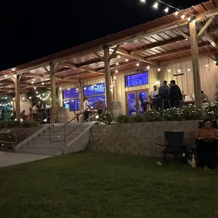 Back patio at Toca Winery.