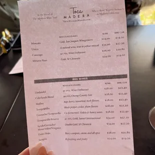 Wine bottle prices to take home