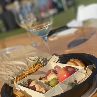 Charcuterie board we ordered from love and garlic