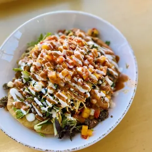 Ground Bison Indian tacos