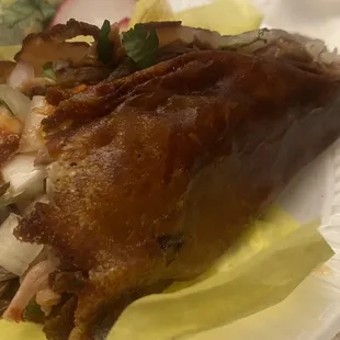Extra crispy cheese taco