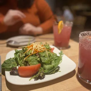 a plate of salad