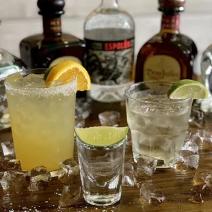 Totopo Margarita and Tequilas