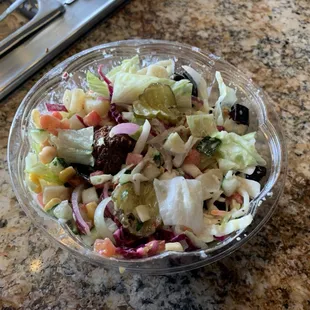 Falafel salad bowl