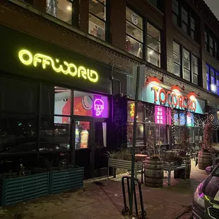 Outside