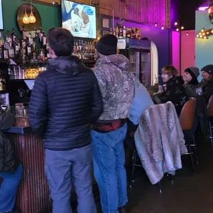 The bar area