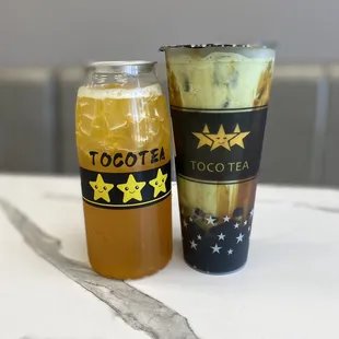 Peach &amp; passion green tea // matcha monster